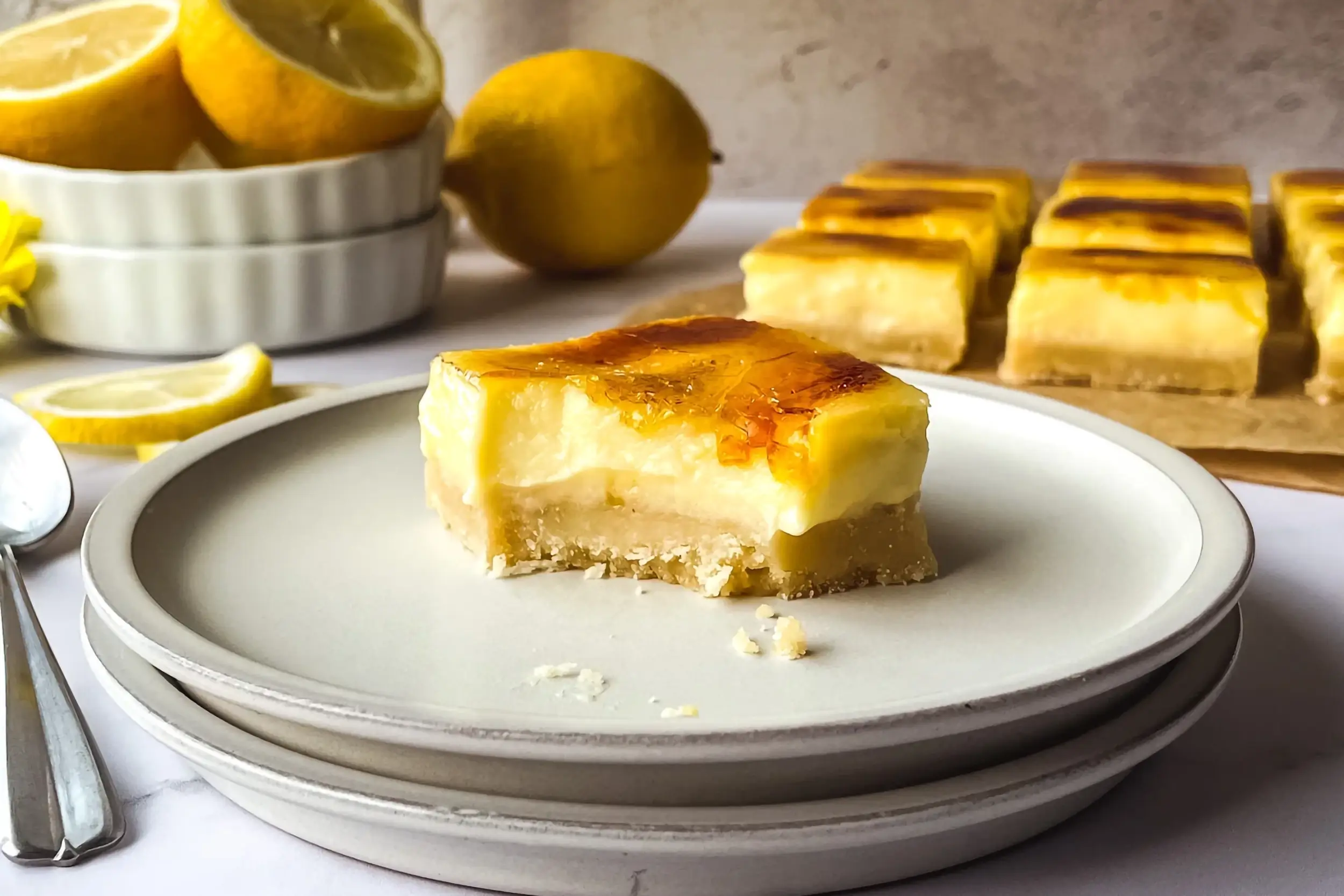 Lemon Brûlée Bars